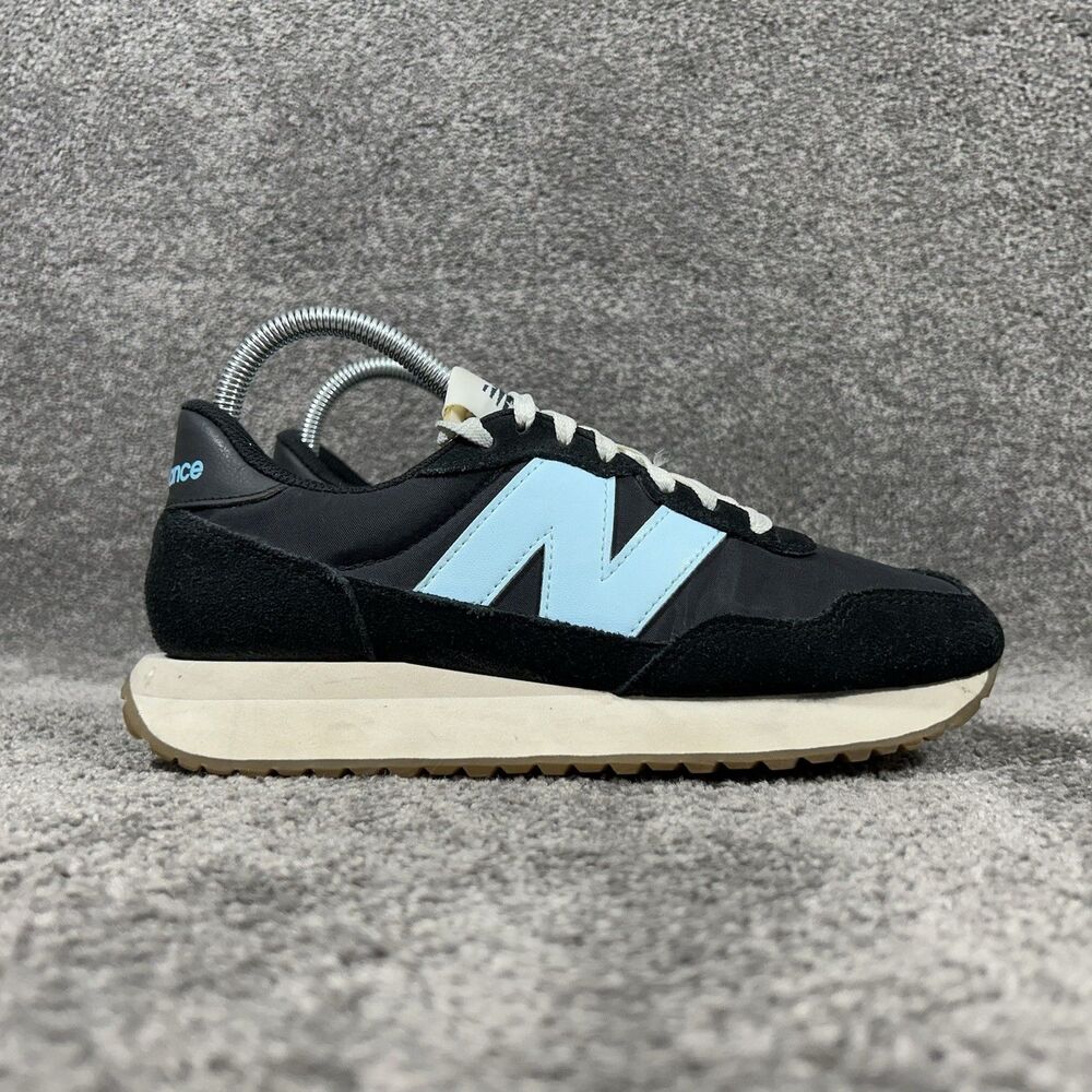 New Balance 237 WS237GD Women's Sz 8 Black Blue Gym Training Athletic Shoes Used